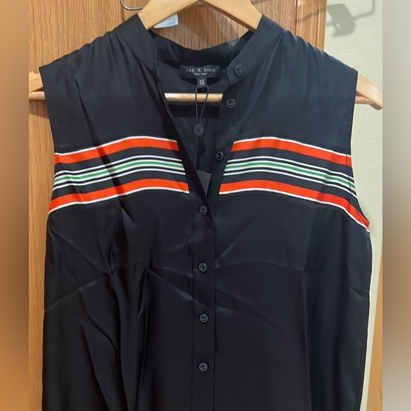 NWT Rag & Bone Silk Button Up - Picture 1 of 2